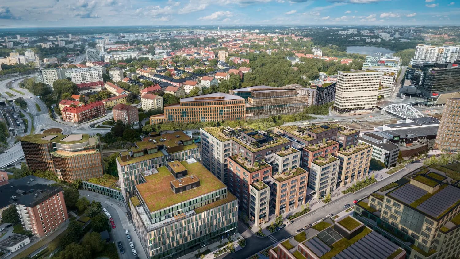 Solna Link bild från luften