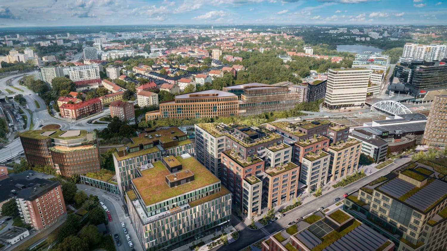 Solna Link bild från luften